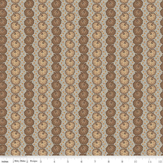 Bountiful Autumn Fabric - By The Yard - BTHY - Taupe Fall Leaves - Stacy West - Buttermilk Basin - Fall Fabric - Riley Blake - C10855 TAUPE