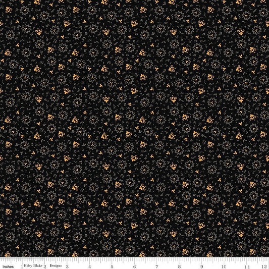 Bountiful Autumn Fabric - Black Burst - Stacy West - Buttermilk Basin - Fall Fabric - Riley Blake - C10852 BLACK